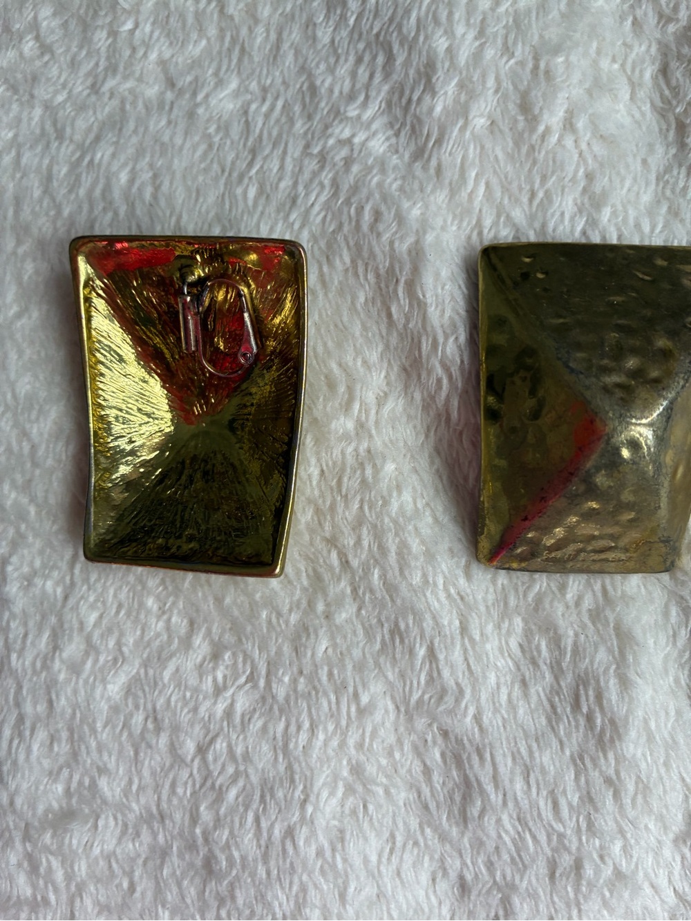 Gold-Tone Geometric Clip Earrings - Women Accessories